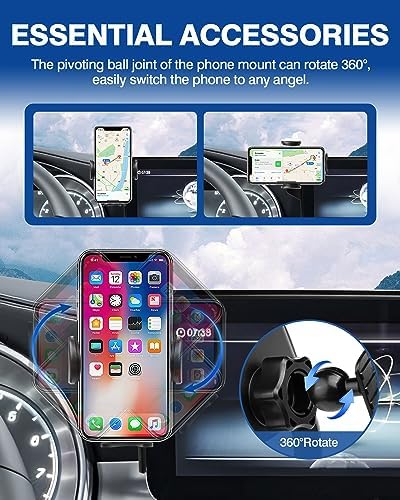 Experience Unmatched Convenience with the Autorder Custom Fit Phone Holder for 2019-2022 Mercedes-Benz C-Class, GLC, and 2021-2022 V-Class – Hands-Free 360-Degree Rotating Mount for 10.25″ Screens – Securely Access GPS, Music & Calls Effortlessly – Premium Quality Car Phone Cradle for Ultimate Compatibility and Style – Enhance Your Driving Safety with Easy Installation and Durable Design – Perfect Accessory for Modern Mercedes-Benz Owners