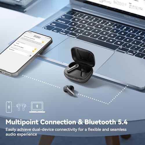 Unleash Superior Sound with Ear Fun Air Pro 4 Wireless Noise Cancelling Earbuds – Advanced Adaptive Hybrid Tech, Qualcomm Snapdragon Sound & apt X™ Lossless Audio for Exceptional Clarity – 52-Hour Playtime & Bluetooth 5.4 for Seamless Connectivity – Ideal for Music Lovers & Professional Calls