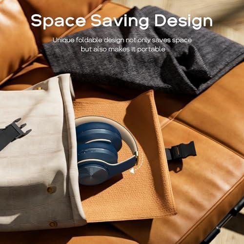 Transform Your Listening Journey with DOQAUS Over-Ear Bluetooth Headphones: 90-Hour Playtime, Tailored EQ Settings, and Superior Noise Cancellation for Unmatched Comfort and Audio Clarity in Music and Calls
