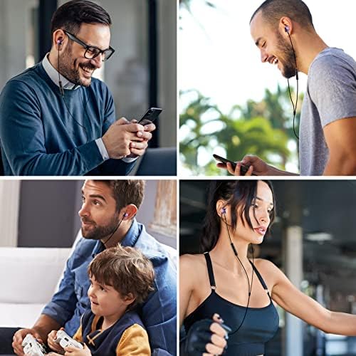 COOYA Premium USB C Wired Earbuds: Superior Noise-Canceling In-Ear Headphones with Magnetic Bass & Built-In Mic – Compatible with i Phone 16, Samsung Galaxy S25 Ultra, Google Pixel Devices – Exceptional Comfort for Music, Gaming, and Calls