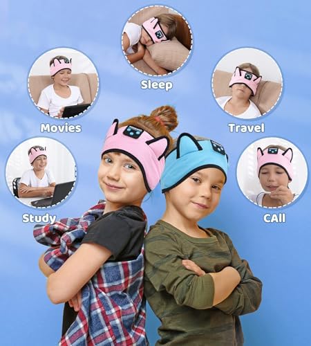 Ultimate Kids Bluetooth Headphones for Safe and Stylish Listening – Versatile Wired Playback Option with Volume Limiting Technology – Durable and Lightweight Design for Travel, School, and Home Use – Adjustable Headband for Customized Comfort – Compatible with Kindle, Tablets, and Cell Phones – Perfect for Boys and Girls