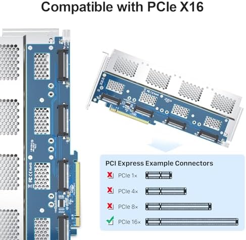 Unlock Unmatched Data Storage with the 10 GTEK PCIe 3.0 x8 Dual U.2 NVMe SSD Adapter Card – Optimize Performance for Servers, NAS & Desktops with Effortless Integration and High-Speed Transfers for Gaming, Video Editing, and Data Management