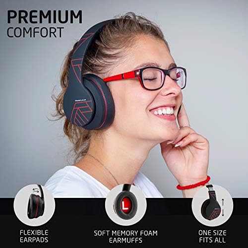 Discover the Ultimate Wireless Over-Ear Bluetooth Headphones with 50-Hour Playtime – Immerse Yourself in Hi-Fi Sound and Rich Deep Bass, Perfect for On-the-Go Music Lovers, Lightweight and Foldable for Easy Travel, Seamless Compatibility with Smartphones and PCs