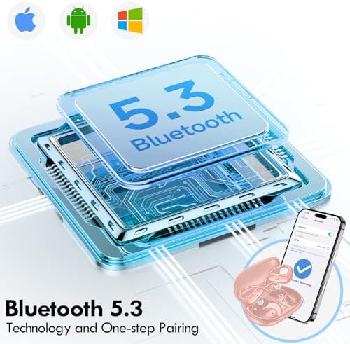 Kurdene Wireless Sport Earbuds – Ultra-Comfortable Bluetooth Headphones with 60 Hours Playtime, Immersive Deep Bass Sound, and Secure Over-Ear Fit for Active Use – Perfect for Running, Workouts, and Business Calls – Lightweight, Sweat-Resistant Design in Sleek Black Finish