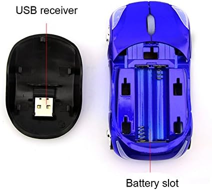 Vibrant Pink Car-Shaped Wireless Mouse for Small Hands – 2.4 GHz Ergonomic Optical Gaming Mouse with USB Receiver – Perfect for Kids, PC, and Laptop Use – Fun and Functional Computer Accessory