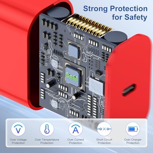 Lightning-Fast 20 W Apple Charger with MFi Certification – 6 ft USB-C to Lightning Cable Included for i Phone 14 Pro Max/14/13 Pro/12 Mini/12/11 & i Pad Air – Compact Power Block for Ultimate Portability and Rapid Charging Efficiency