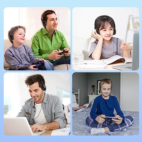 Bulk 30-Pack Adjustable Classroom Headphones – Durable 3.5 mm Jack Earphones with Soft Cushioned Pads for Kids & Adults – Ideal for Libraries and Educational Settings – Enhance Focus & Engagement with Superior Sound Quality and Customizable Fit