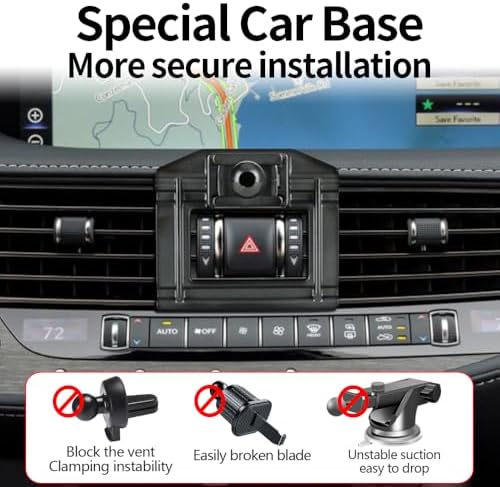 Lexus LS 2018-2024 Custom Car Phone Holder – Premium Dashboard Mount for Secure Navigation & Hands-Free Calling – Sleek Design for Enhanced Interior Aesthetics – Adjustable Angle for Optimal Viewing – No-Tool Installation for Ultimate Convenience – Essential Accessory for Modern Drivers