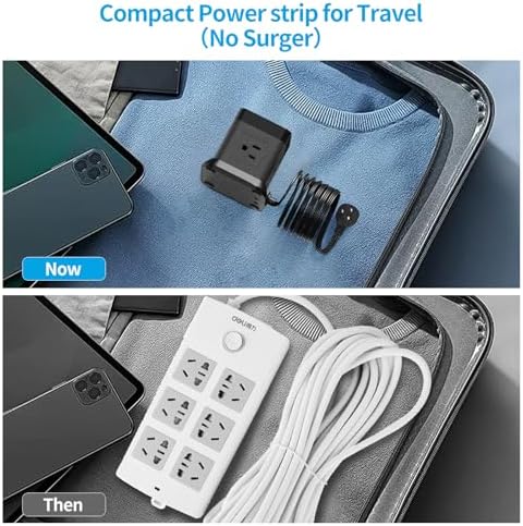 FDTEK Cube Power Strip with 4 Spacious Outlets & 3 USB Ports (1 USB-C) – Compact Green Power Solution for Home, Office, and Travel – Ultimate Surge Protection & Fast Charging Convenience