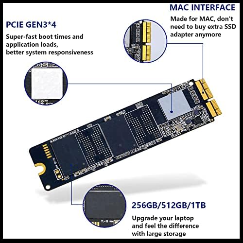Transform Your Mac Book Pro A1708 (2016-2017) with a High-Speed 256 GB NVMe PCIe Gen3 x4 M.2 Internal SSD Upgrade – Experience Unmatched Performance, Lightning-Fast Load Times, and Effortless Multitasking for Enhanced Productivity