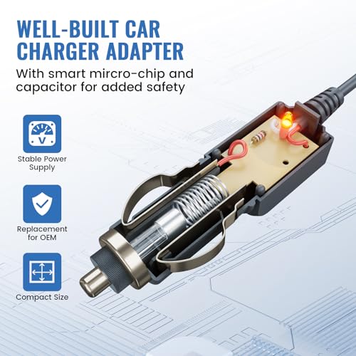 EWAY High-Speed DC Car Charger Adapter for Furrion FOS07 TADS Vision S Monitor – Ultimate Power Solution for FOS48 TA-BL & TAPK-BL Wireless Backup Cameras – Ensured Compatibility for Safe Reversing & Seamless Monitoring on the Go