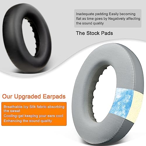 Transform Your Bose 700 Wireless Headphones with SOULWIT Cooling Gel Earpads – Ultra-Soft Ice Silk Fabric for Breathable Comfort, High-Density Noise-Cancelling Foam for Superior Sound Isolation, Easy Installation & Elegant White Design – Elevate Your Audio Experience Today!