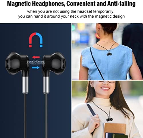 Hmusic Premium USB C Earbuds with Magnetic Convenience – In-Ear Wired Headphones Featuring Built-in Mic and Volume Control for Samsung Galaxy, Google Pixel, Xiaomi Smartphones – Unmatched Sound Clarity and Effortless Comfort for On-the-Go Listening