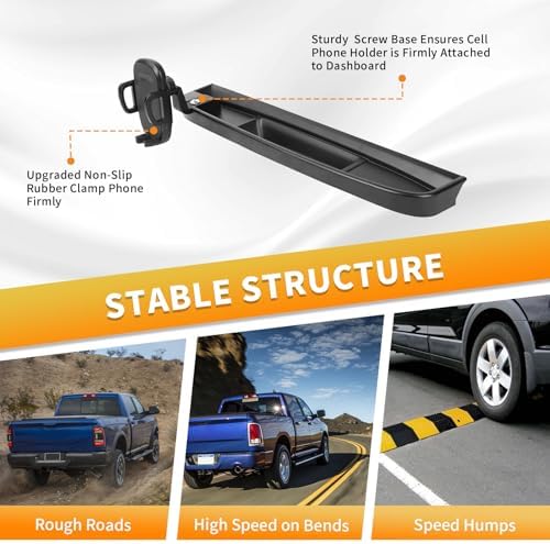 Transform Your Driving Experience with the Sturdy Multi-Mount Dash Phone Holder for 2012-2017 Dodge RAM – Effortless Smartphone Access & Efficient Storage Solution Enhance your vehicle’s functionality with our specialized Multi-Mount Dash Phone Holder, meticulously engineered for 2012-2017 Dodge RAM models. Constructed with a robust metal rod, this phone mount promises exceptional durability and stability, ensuring your device stays securely in place even on rugged roads. Seamlessly access your smartphone for navigation, music, and hands-free communication while maintaining complete focus on your driving. This versatile accessory accommodates a variety of smartphone sizes and features an integrated storage tray for essential items, decluttering your space and enhancing organization. Enjoy quick, tool-free installation for immediate use. Crafted with premium materials, this phone holder combines practicality with a sleek aesthetic, making it an indispensable accessory for every Dodge RAM enthusiast. Upgrade your daily commute with this essential smartphone solution engineered for both style and functionality.