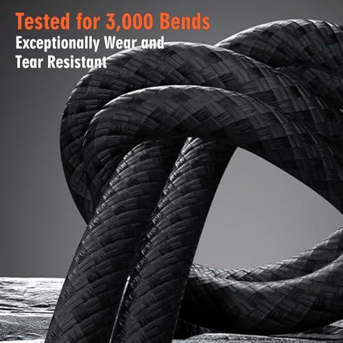 NENJI 3-Pack USB-C to USB-C 100W Fast Charging & Data Cable, 3.3FT Dark Grey – Compatible with iPhone 16/16 Plus/16 Pro Max/, MacBook Pro, iPad Pro, Dell XPS, Samsung Galaxy S24 Ultra, Pixel, Switch – Enhanced Compatibility and Speed