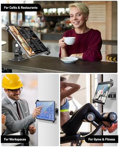 Transform Your Business Environment with Above TEK 360° Rotating Anti-Theft Tablet Wall Mount – Secure Holder for 7″-11″ i Pads & Galaxy Tabs – Sleek Black Finish for Enhanced Customer Engagement & Safety Solutions
