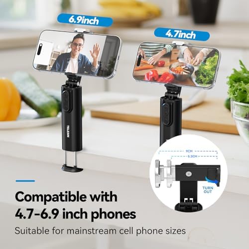 Universal Airplane Phone Holder, Handsfree Bluetooth Phone Stand with 360° Rotation, Travel Essentials Page Turner Remote for TikTok & Mobile Controller, Ideal for Flying, Home, and Office Use – Enhanced Compatibility and Speed