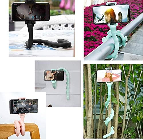 Cute Worm Cell Phone Holder, 360 Degree Rotating Bendable Flexible Phone Mount with Suction Cup Creative Phone Bracket for iPhone, Samsung, LG, Nexus, Nokia and More – Enhanced Compatibility and Speed
