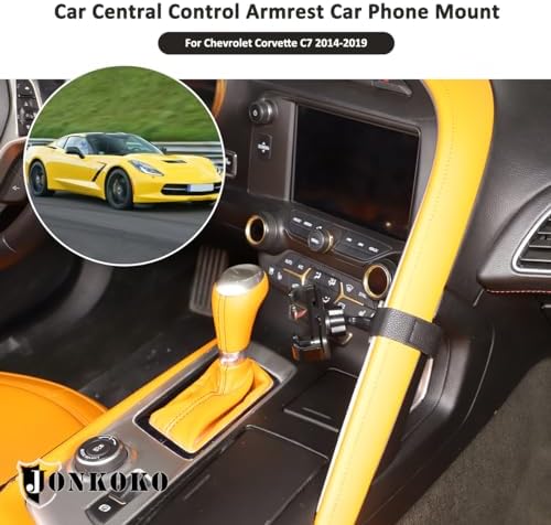 Chevrolet Corvette C7 2014-2019 Custom Armrest Mobile Phone Holder – Premium ABS Plastic Car Phone Mount for Enhanced Driving Convenience and Safety