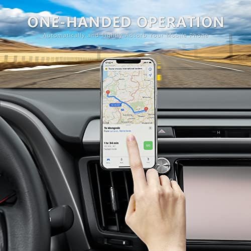 Magnetic Wireless Car Charger for Toyota RAV4 (2013-2018) | 15 W Fast Charging Air Vent Mount | i Phone 14/13/12 Compatible with Mag-Safe Cases | Secure Magnetic Phone Holder for Effortless Navigation and Charging