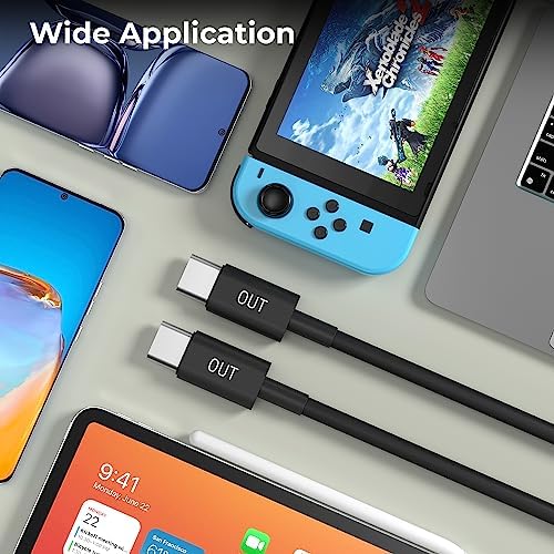 ACACIA 6.5 ft USB C to USB C Charging Cable – Ultra-Soft Silicone Design for Enhanced Durability and Fast 60 W Power Delivery – Versatile 2-in-1 Solution for Rapid Charging and High-Speed Data Transfer – Perfect for Laptops, Smartphones, and Tablets – Ideal Tent Accessory for On-the-Go Connectivity