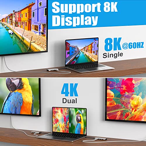 Ultra-Fast 40 Gbps USB4 Cable – Short USB C to USB C Connector for Thunderbolt 4/3 Devices, Exceptional 8 K Display Support & High-Speed Data Transfer for Seamless Connectivity and Visual Excellence