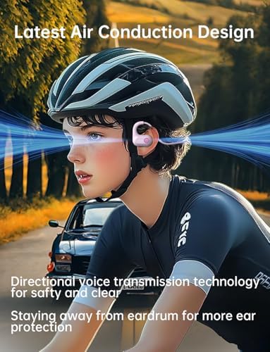 Ultra-Lightweight Kids Bluetooth Headphones – Vibrant Blue Air Conduction Design with IPX5 Waterproofing, 15-Hour Playtime, and Safe Listening Technology for School and Outdoor Fun – Perfect for Active Kids and Young Adventurers