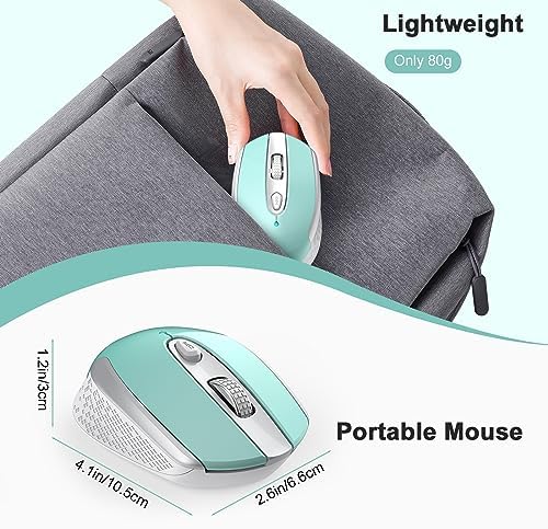 Elevate Your Productivity with the Race GT USB C Wireless Mouse – Ergonomic Design, 2.4 GHz Connectivity, and 6 Customizable Buttons for Mac & PC Users – Precision at Your Fingertips with Adjustable DPI Settings for Seamless Work and Play