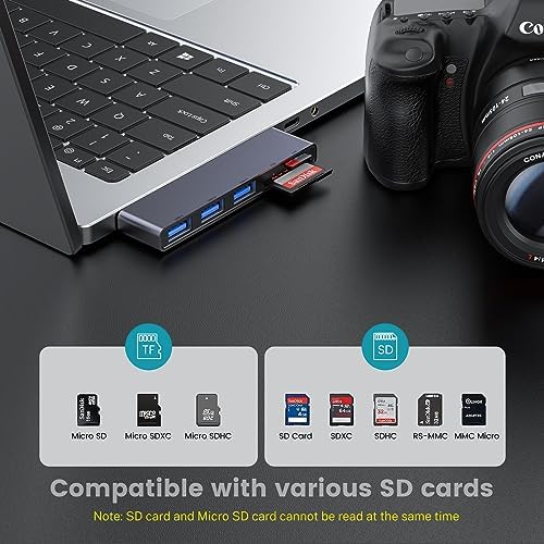 Enhance Your Digital Workspace with Fidioto USB Hub 2 Pack – Versatile 4-Port Adapter for Laptops & Macs, Featuring 1 Ultra-Fast USB 3.0 Port and 3 USB 2.0 Ports for Effortless Device Connectivity and Data Transfer, Ideal for Busy Professionals and Students on the Move