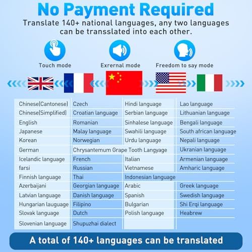 Revolutionary Multilingual Translation Earbuds – Effortless Real-Time Communication in 140+ Languages, Premium Bluetooth Wireless Technology with Extended Battery Life – Ideal for Global Travelers, Business Leaders, and Seamless i OS/Android Integration – Ultra-Compact, Lightweight Design for Effortless Portability