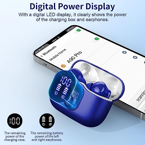 Advanced Bluetooth 5.4 Wireless Earbuds with IP7 Waterproofing and Noise-Canceling Microphone – 36 Hours Playtime for Immersive Stereo Sound During Sports, Travel, and Daily Commutes – Ultimate Comfort and Durability for Active Lifestyles and Music Enthusiasts