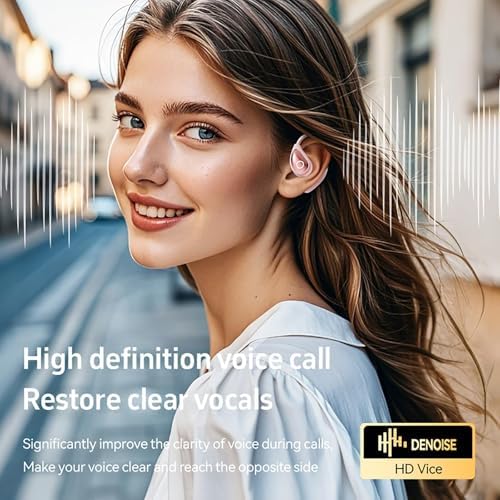 Open Ear Wireless Bluetooth Earbuds for Active Lifestyles – Advanced Air Conduction Technology, Superior Sweat Resistance, and Long-Lasting Battery in LED Charging Case – Ideal for Running, Safe Driving, and Daily Fitness Use