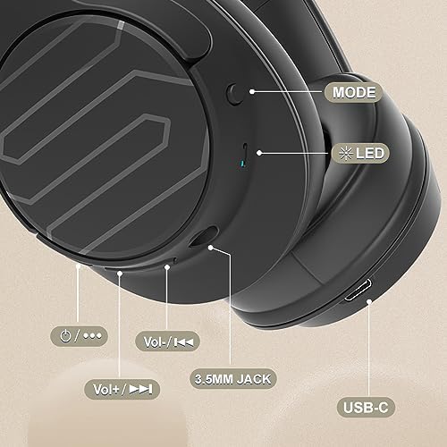 Soul Ultra Wireless 2 Over-Ear Bluetooth Headphones – 65-Hour Battery Life, Rapid USB-C Charging, and Luxurious Protein Earpads for All-Day Comfort – Immersive Low Latency Audio with Deep Bass – Perfect Companion for Travel, Gym, and Active Lifestyles in Chic Beige Finish