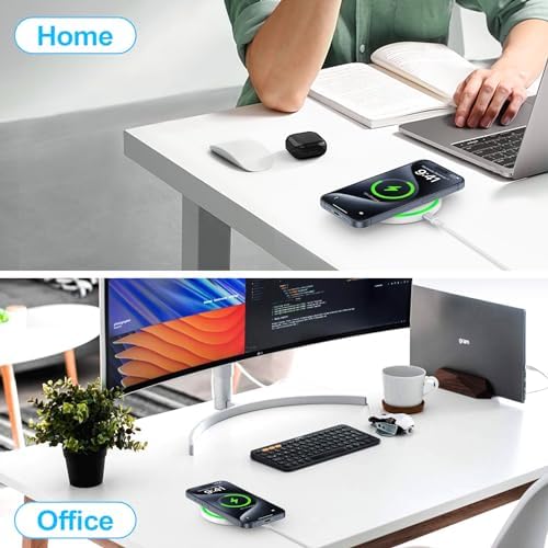 Ultra-Fast 15 W Wireless Charging Pad with 18 W Quick Charger Block – All-in-One Qi-Enabled Power Solution for Samsung Galaxy S25 Edge Ultra, Z Fold 6, Flip 6, S24, S23, S22, S21, S20 – Effortless, High-Speed Charging with Smart Protection and Non-Slip Design for Home or Office Use