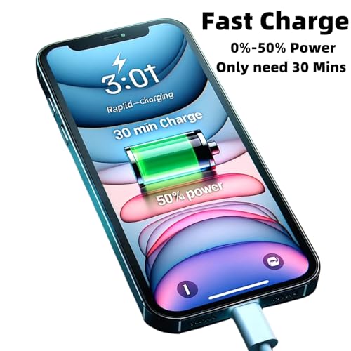 USB C Cable 20ft,C to C Cable Fast Charging 2 Pack,60W Extra Long Type C Cord Compatible with iPhone 16/15 Pro/15 Plus/16 Pro Max, iPad mini 6/ Pro 2021, Mac-Book Pro 2020, Samsung Galaxy S24,Switch – Enhanced Compatibility and Speed