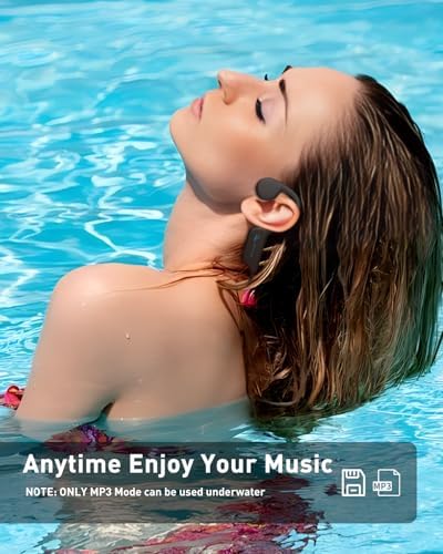 Ultimate Waterproof Bone Conduction Bluetooth Headphones with 32 GB MP3 Storage for Swimming, Running, and Cycling – IPX8 Certified Open-Ear Design for Safety and Comfort in Any Environment