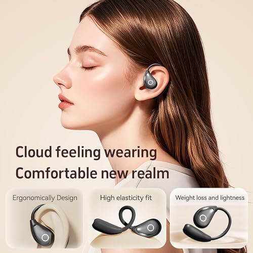 Open Ear Wireless Bluetooth Earbuds for Active Lifestyles – Advanced Air Conduction Technology, Superior Sweat Resistance, and Long-Lasting Battery in LED Charging Case – Ideal for Running, Safe Driving, and Daily Fitness Use