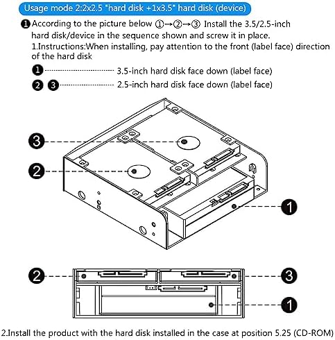 Olmaster Mr-8802 Multi-Functional 5.25-Inch HDD and SSD Conversion Rack – High-Speed Storage Upgrade for PCs with Tool-Free Installation and Enhanced Compatibility for All Operating Systems