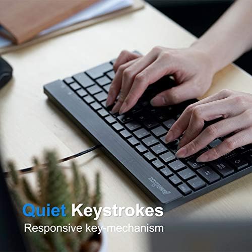 Elevate Your Typing Experience with the Perixx PERIBOARD-326 Wired Mini Backlit USB Keyboard – Compact Design, Low Profile Keys, and Adjustable Lighting for Optimal Comfort and Productivity at Home or On-the-Go