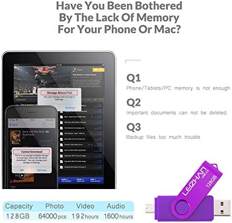 Unlock Ultimate Storage with LEIZHAN 128 GB OTG Flash Drive – Fast USB 2.0 Micro Pendrive for Android Devices, Perfect for Samsung Galaxy, Xiaomi, LG, Sony, One Plus, HTC, and Meizu – Reliable, Portable Memory Solution for Photos, Videos, and Documents