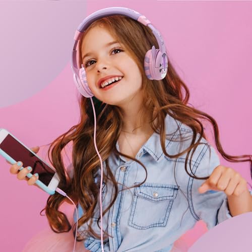 Kidrox Safe Sound Wired Toddler Headphones – Volume-Limited 85 d B Child-Friendly Headset for Ages 1-7 | Lightweight, Durable Design Perfect for Travel on Airplanes and Cars | Comfortable Fit for Tablets, i Pads, and More – Ensuring Safe Listening and Ultimate Entertainment Enjoyment
