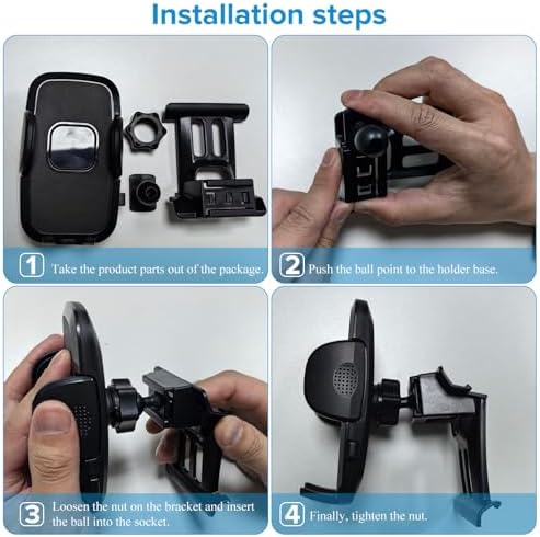 Ford Escape Cell Phone Holder Mount: Custom Dashboard & Air Vent Bracket for 2020-2025 Models – Adjustable Design for 4.0″-7.0″ Smartphones, Enhanced Stability & Easy Installation for Safe Navigation and Hands-Free Use