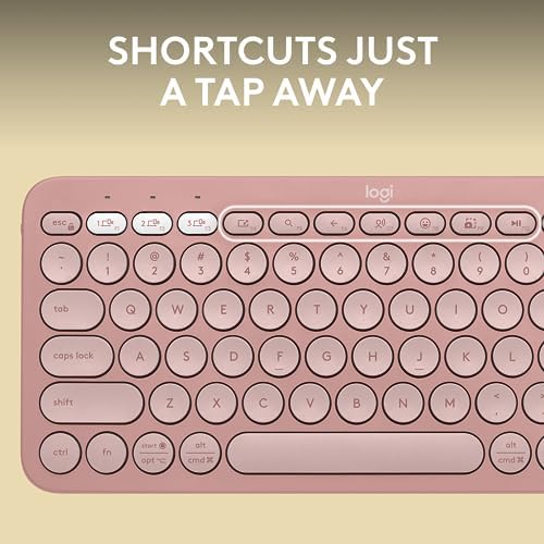 Logitech Pebble Keys 2 K380 s: Versatile Multi-Device Bluetooth Wireless Keyboard with Customizable Shortcuts, Slim & Portable Design for Ultimate Productivity Across Windows, mac OS, i Pad OS, Android, and Chrome OS – Tonal Graphite Finish for Style and Comfort