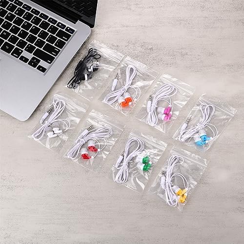Vibrant Classroom Earbuds Bulk 30 Pack – Durable & Comfortable Kids Headphones in 8 Fun Colors for Enhanced Learning Experience, Perfect for Toddlers, Children & Adults with Volume Limiting Feature & Tangle-Free Design