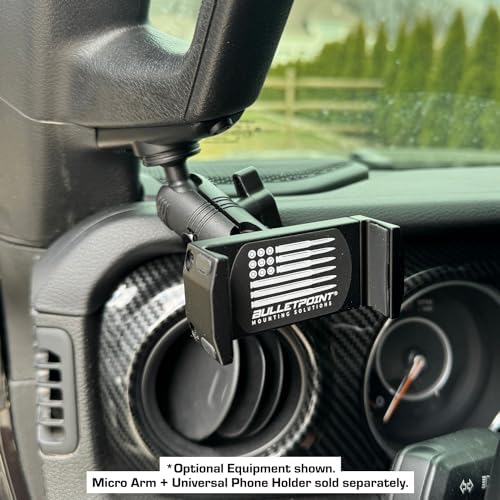 Elevate Your Jeep Adventure with the Ultimate A-Pillar Device Mount for 2018-2023 Jeep Wrangler JL & 2020-2023 Gladiator – Secure 20 mm Ball Holder for Enhanced Accessibility and Off-Road Resilience, Perfect for Navigating and Staying Connected During Your Journeys