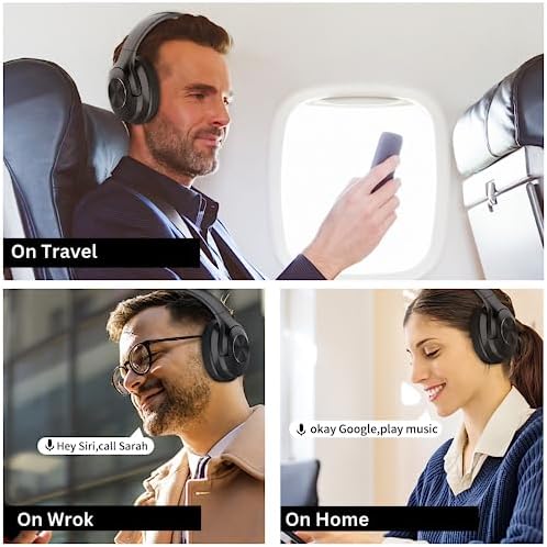 Stylish Pink Over-Ear Bluetooth Headphones with 65 Hours Playtime – Immerse Yourself in Deep Bass Stereo Sound, Ultra-Portable Foldable Design, Perfect for Travel, Gaming, and Movie Lovers