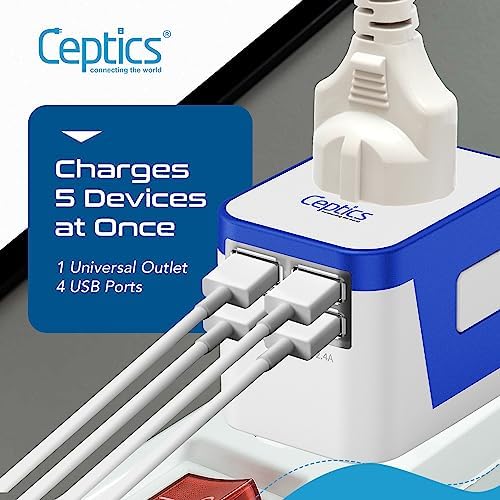 Ultimate Compact Travel Power Adapter for UK & Ireland – Dual USB & USB-C Fast Charger with 3.1 A Output – Type G Plug Converter for Seamless Global Connectivity in Hong Kong, England, Dubai, and Saudi Arabia – Safe, Efficient Design for Smart Travelers
