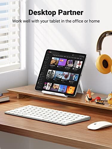 UGREEN Dual Pack Adjustable Tablet Stand Holder for Desk – Versatile i Pad and Phone Support for Enhanced Productivity, Ergonomic Comfort, and Sleek Design in Black and White – Perfect for Home and Office Use, Multi-Angle Viewing, and Portable Convenience