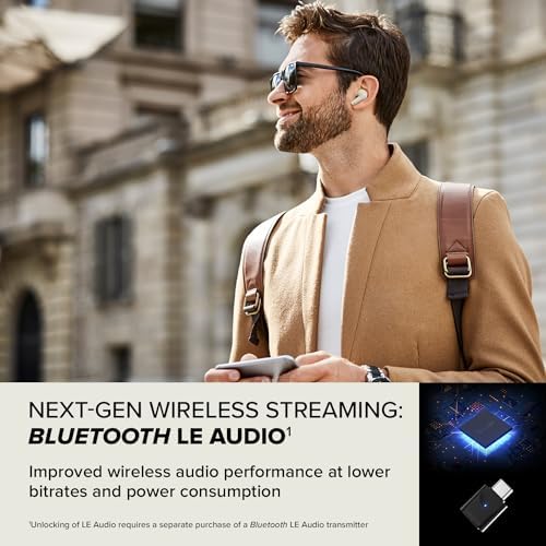 Creative Zen Air Plus Lightweight True Wireless Earbuds – Bluetooth LE Audio with Hybrid Active Noise Cancellation, Ambient Mode, and 32 Hours Playtime – Ergonomic Design with 6 Mics for Crystal-Clear Calls – Perfect for Commuting and Everyday Use (Cream)