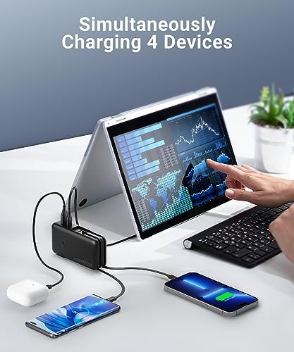 Ultimate 16,000 m Ah Portable Power Bank with Built-in AC Plug – Fast Charging for i Phone & Android Devices, Compact Design for On-the-Go Power Solutions, PD 30 W & QC4.0 Technology for Rapid Device Charging – Your Essential Travel Companion for All Electronics
